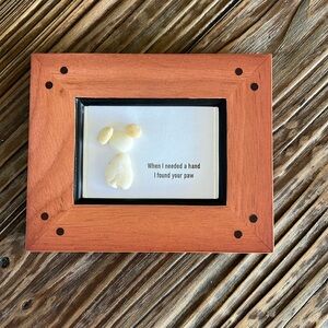 Good Dog Pebble / Rock Art Framed